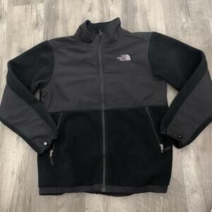 The North Face Jacket Boys XL Black Nylon Fleece Outdoor Polartec Hiking Youth